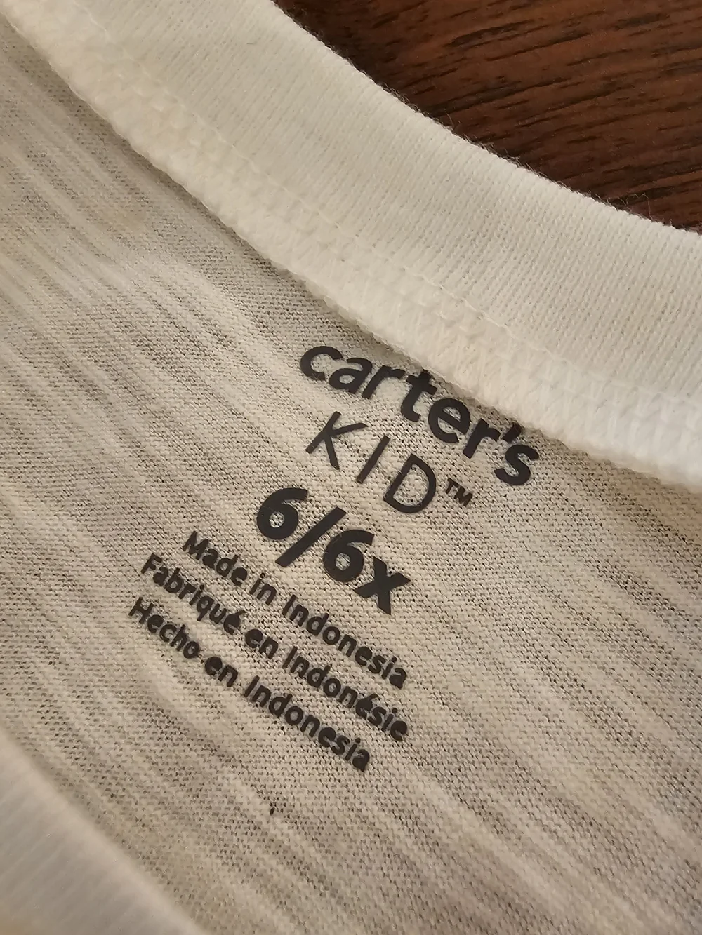 Carter's Girls White Eyelet Pom-Pom Flutter Sleeve Tee 6/6X